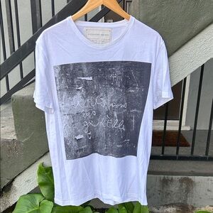 Alexander McQueen White John Deakin Archive Edition You Are All Nice T Shirt M